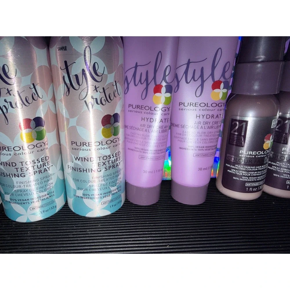 Pureology Finishing Spray Hydrate Air‎ Dry Cream Go Dry Shampoo Hair Care Set